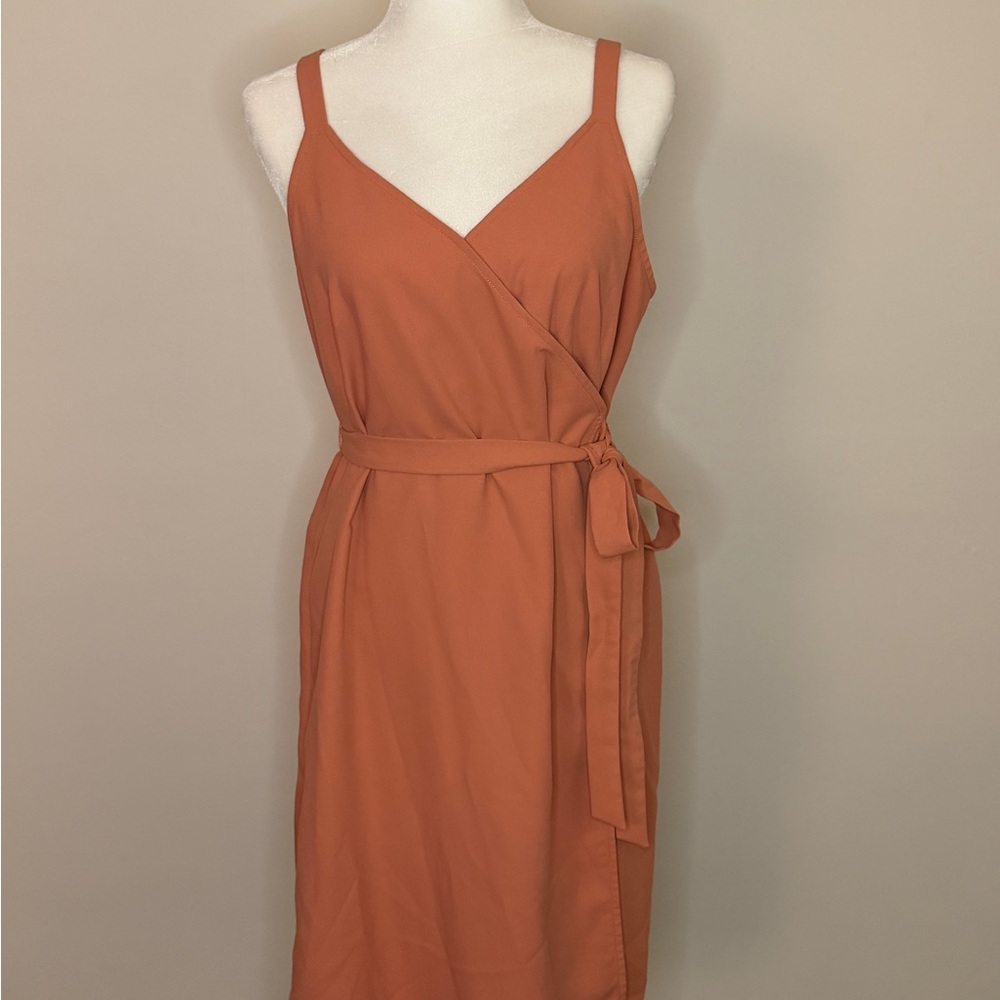 Banana Republic Peach Wrap Dress